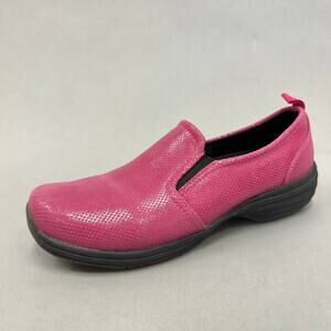 Sanita Laylah-Koi Lite Leather Work Shoe Loafer Hot Pink Euro Size 40 Slip On